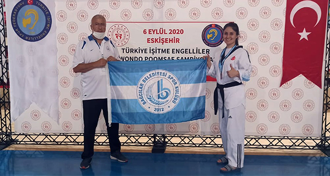 İşitme engelli sporcu Yıldız, Türkiye üçüncüsü oldu