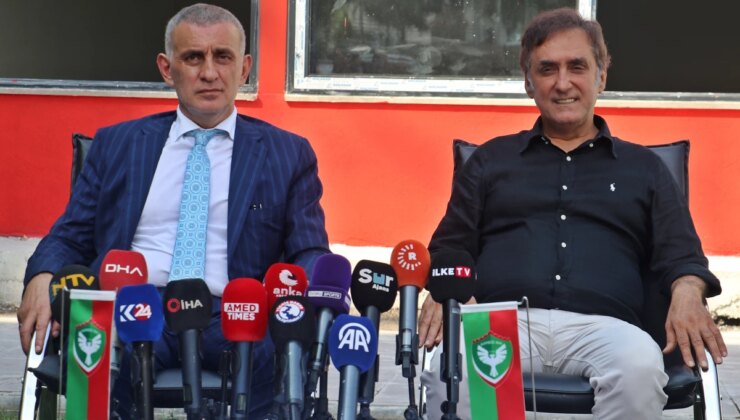 TFF Başkanı İbrahim Hacıosmanoğlu, Amed Spor maçını izlemek için Diyarbakır’a geldi