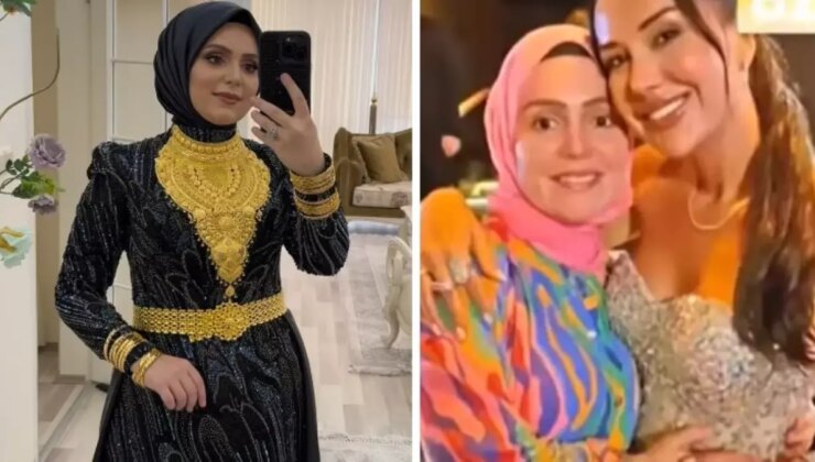 Dilan Polat’ın yakın arkadaşı Nevra Bilem kilolarca altın takıp gösteriş yaptı