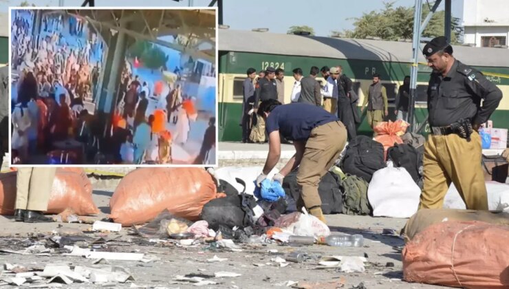 Pakistan’da tren istasyonuna bombalı hücum: En az 26 meyyit, 46 yaralı