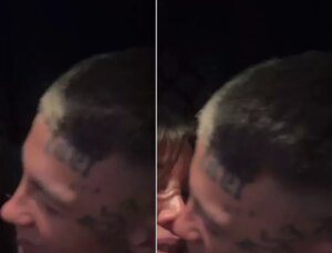 Wanda Nara canlı yayında yeni sevgilisiyle dudak dudağa