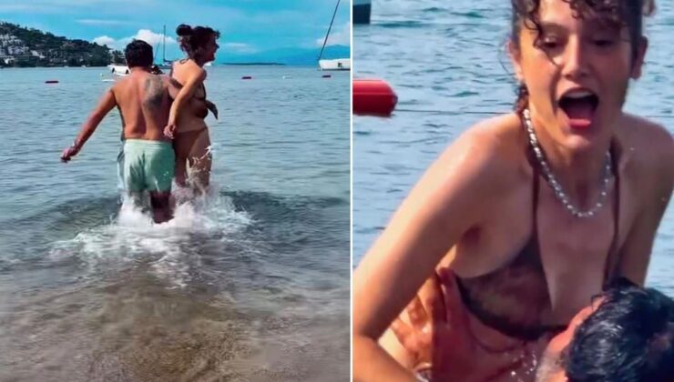 Bülent Şakrak, 16 yaş küçük sevgilisiyle deniz dönemini açtı